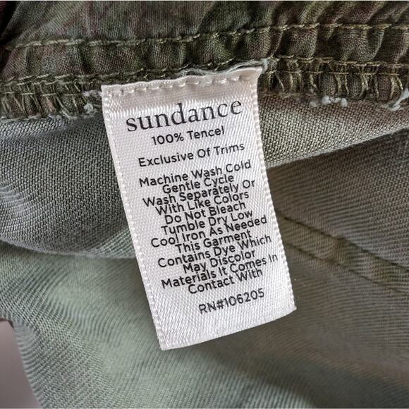 Sundance Army Green Tencel Joggers | Size Small - Picture 8 of 11